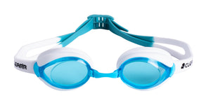 CLEAR'R Dash Adult Swim Goggle Turq/White