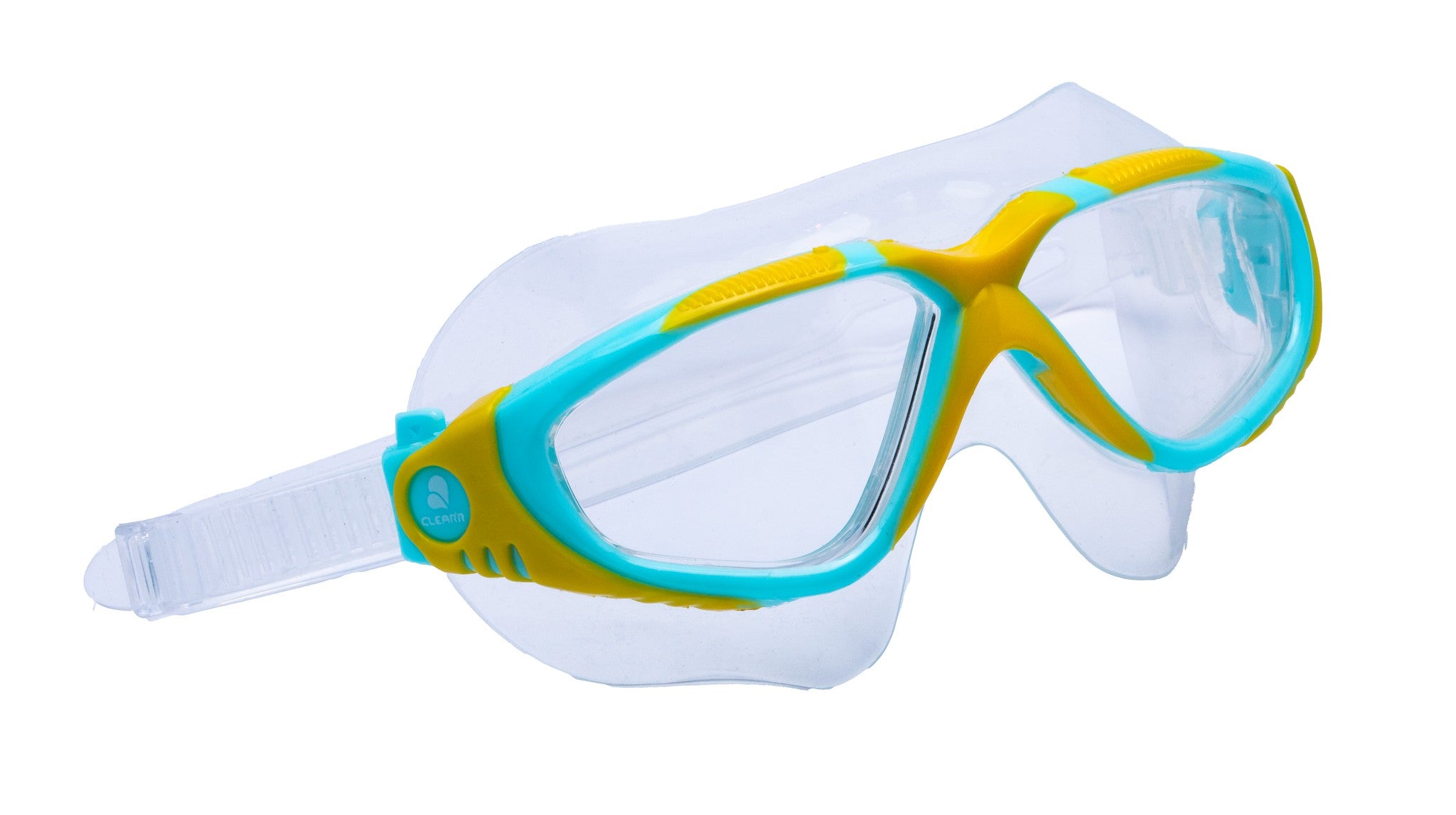 CLEAR'R PERSPECTIVE Adult Swim Mask Blue/Yellow