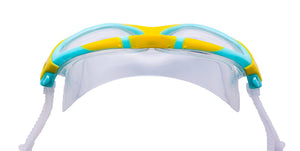 CLEAR'R PERSPECTIVE Adult Swim Mask Blue/Yellow