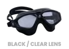 CLEAR'R PERSPECTIVE Adult Swim Mask Black