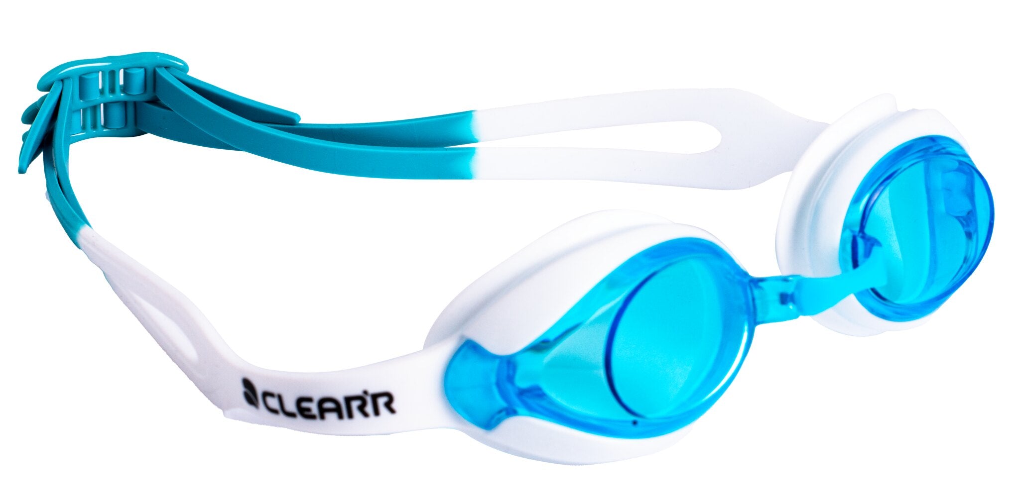 CLEAR'R Dash Adult Swim Goggle Turq/White